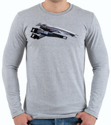 printfashion Normandia - Férfi hosszú ujjú póló - Sport szürke (491580)