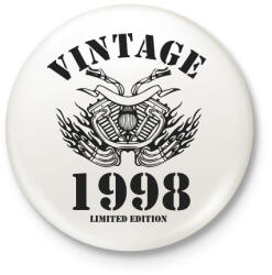 printfashion 1998 - Kitűző, hűtőmágnes - Fehér (6223597)