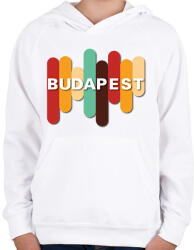 printfashion Budapest - Színes - Gyerek kapucnis pulóver - Fehér (7138676)