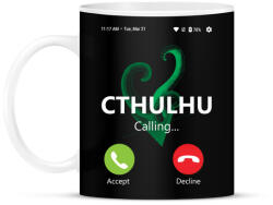 printfashion Cthulhu hívása - Bögre - Fekete (4288280)