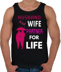 printfashion HUSBAND AND WIFE-LIFE - Férfi atléta - Fekete (2106818)