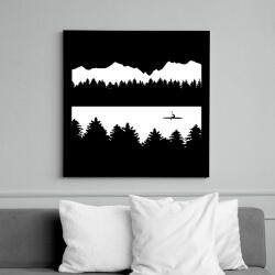 printfashion Kayak - Vászonkép - Fekete (15916890)