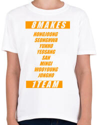 printfashion Ateez Members - Gyerek póló - Fehér (2330576)