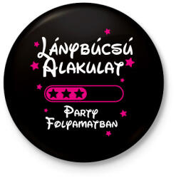 printfashion Lánybúcsú alakulat Party folyamatban - Kitűző, hűtőmágnes - Fekete (16493324)