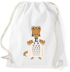 printfashion Aligátor - Sportzsák, Tornazsák - Fehér (6247453)