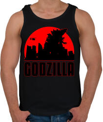 printfashion Godzilla - Férfi atléta - Fekete (13146253)