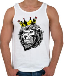 printfashion Oroszlán king - Férfi atléta - Fehér (2037979)