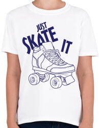 printfashion Just skate it - Gyerek póló - Fehér (2567739)