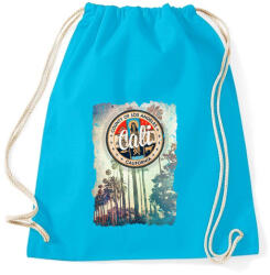 printfashion Kalifornia - Sportzsák, Tornazsák - Surf blue (39731)