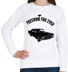 printfashion chevrolet impala 1967 - Női pulóver - Fehér (1356537)