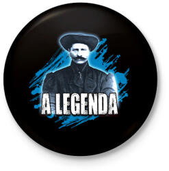 printfashion Rózsa Sándor a legenda - Kitűző, hűtőmágnes - Fekete (6036073)