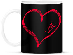 printfashion Love - Bögre - Fekete (2136407)