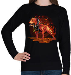 printfashion Tüzes pitbull - Női pulóver - Fekete (3144806)