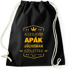 printfashion A legjobb apák július - Sportzsák, Tornazsák - Fekete (2809395)