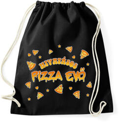 printfashion Hivatásos pizza evő - Sportzsák, Tornazsák - Fekete (9401643)