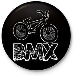 printfashion Bmx - Kitűző, hűtőmágnes - Fekete (10362992)