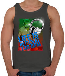 printfashion 130 BPM - Férfi atléta - Sötétszürke (54936)