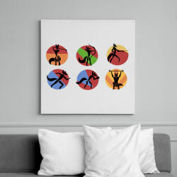 printfashion Sportosróka - Vászonkép - Fehér (16207539)