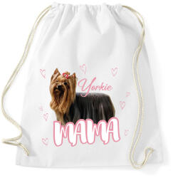printfashion Yorkie Mama - Sportzsák, Tornazsák - Fehér (11548982)