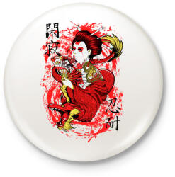 printfashion Szellemsárkány - Kitűző, hűtőmágnes - Fehér (3074558)