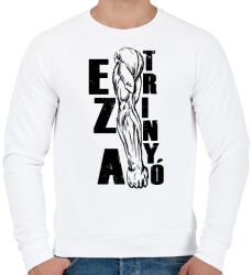 printfashion Ez a trinyó - Férfi pulóver - Fehér (16523088)