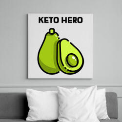 printfashion KETOHERO - Vászonkép - Fehér (10766740)