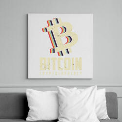 printfashion BITCOIN 4 EVER 51 - Vászonkép - Fehér (6640069)