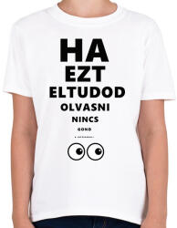 printfashion LÁTÁS TESZT - Gyerek póló - Fehér (1574064)