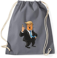 printfashion Donald Trump - Sportzsák, Tornazsák - Grafitszürke (5665658)