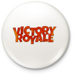 printfashion Victory Royale - Kitűző, hűtőmágnes - Fehér (3077673)