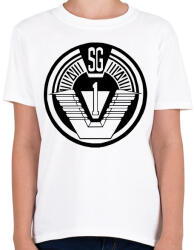 printfashion Csillagkapu csk1 logo - Gyerek póló - Fehér (491503)