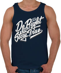 printfashion Jóság és hűség - Férfi atléta - Sötétkék (173495)