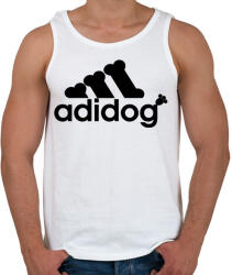 printfashion Adidog - Férfi atléta - Fehér (5384358)