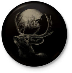 printfashion Célkereszt - Kitűző, hűtőmágnes - Fekete (3091171)