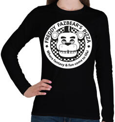 printfashion Freddy Fazbear's Pizza - Női hosszú ujjú póló - Fekete (13638436)
