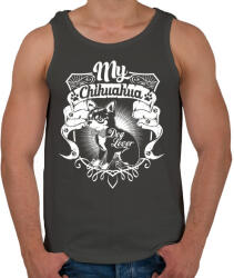 printfashion Kutyabarát - Férfi atléta - Sötétszürke (173920)