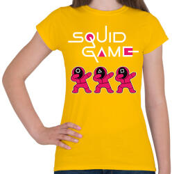 printfashion Squid Game trio dab fehér - Női póló - Sárga (5727496)