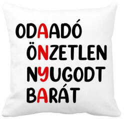 printfashion Anya - betűs - Párnahuzat, Díszpárnahuzat - Fehér (15969009)