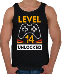 printfashion 14-es szint feloldva - Férfi atléta - Fekete (4613481)