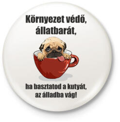 printfashion allatbarat-001 - Kitűző, hűtőmágnes - Fehér (3088659)
