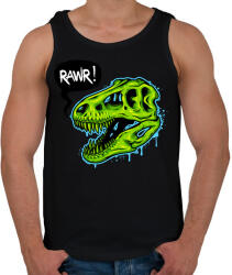 printfashion Dínó RAWR - Férfi atléta - Fekete (5075855)