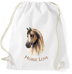 printfashion Horse Love - Sportzsák, Tornazsák - Fehér (6322588)