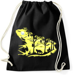 printfashion Éjjeli béka - Sportzsák, Tornazsák - Fekete (130269)
