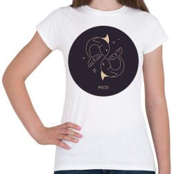 printfashion Pisces - Halak - Női póló - Fehér (6269164)