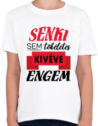 printfashion Senki sem tökéletes - Gyerek póló - Fehér (7798179)