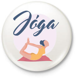 printfashion joga - Kitűző, hűtőmágnes - Fehér (3087784)