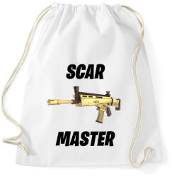 printfashion Scar Master - Fortnite (Fekete) - Sportzsák, Tornazsák - Fehér (1510539)