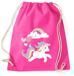 printfashion Unikornis imádat - Sportzsák, Tornazsák - Fukszia (320187)