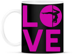 printfashion Rúdtánc love - Bögre - Fekete (1231239)