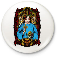 printfashion Mexikói - Kitűző, hűtőmágnes - Fehér (3074457)